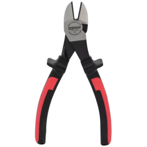 Ks Tools – Pince coupante diagonale 180mm – Tête inclinée 30° – Taillant durci par induction – Poignée bi-composant pour confort