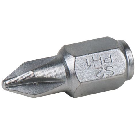 KS Tools 1/4" mini-bit pour vis à tête fendue en croix PH 2, 18 mm (1/2)