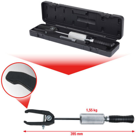 Kstools – Extracteur universel d'injecteurs avec masse à inertie 1,55kg – Prise bombée pour éviter de casser les injecteurs – Compatible moteurs Common Rail