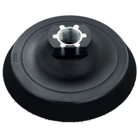 Plateau auto-agrippant 173 mm 5/8", pour la fixation d'accessoires de ponçage et de lustrage metabo (1/2)
