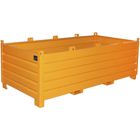 Bauer Südlohn système de conteneurs de collecte SBS 2000, peint, jaune orangé