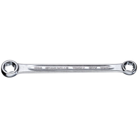STAHLWILLE Clé polygonale double, droite, pour vis TX E14XE18 (1/2)