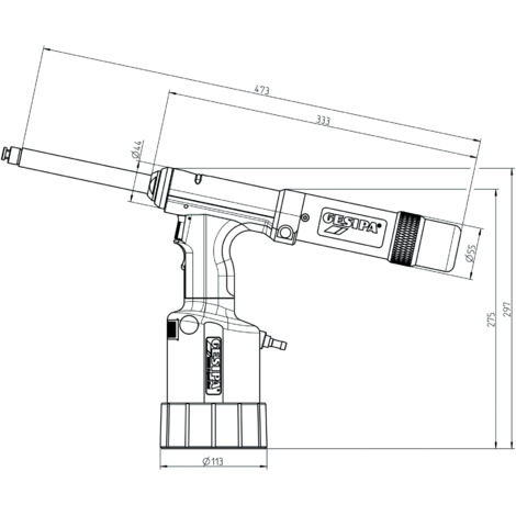 Outil de pose de rivets Gesipa TAURUS 2 Speed Rivet