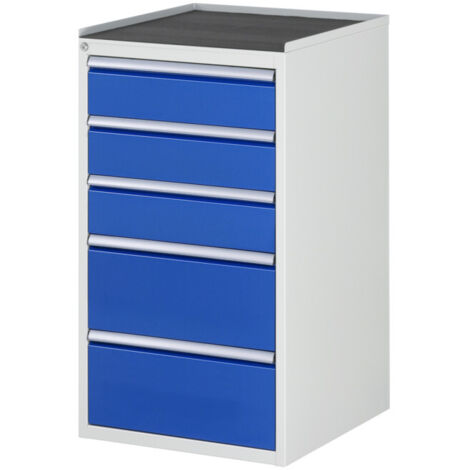 Armoire à tiroirs Rau avec tapis antidérapant 5 tiroirs L 3x150 2x240mm (1/3)