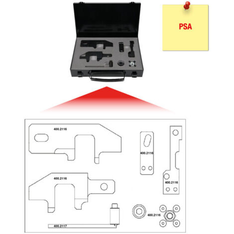 Kit Outils Réglage Distribution 7 Pièces – Compatible Citroën Peugeot Opel Vauxhall Toyota 1.0 1.2 VTi PureTech EB0 EB2