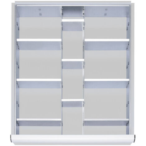 Kit de compartimentage STIER pour tiroirs avec hauteur de façade de 120-150mm, 2x9 parois de séparation (1/4)