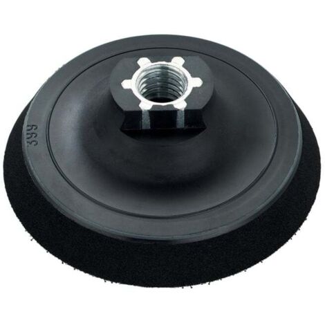 Plateau auto-agrippant 115 mm 5/8", pour la fixation d'accessoires de ponçage et de lustrage metabo (1/2)