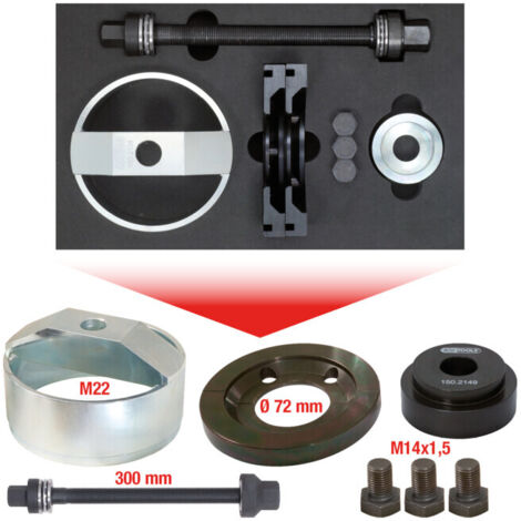 KS Tools Jeu d’outils pour les roulements de moyeu, 9 pcs. (1/5)