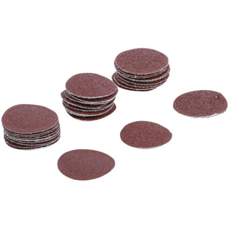Jeu de feuilles abrasives pour ponçeuse excentrée Ø 30 mm Cal. 60 - 80 - 120 30 pièces BGS (1/3)
