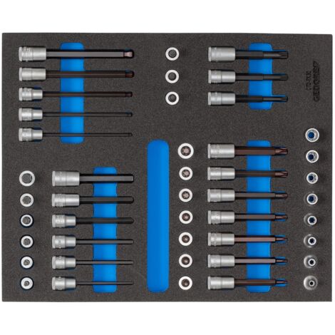 GEDORE 2016508 - Jeu de clés à douille 3/8" dans le module CT 52 pcs , 2005 CT2-TX 30 (1/5)