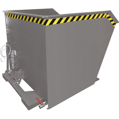 eurokraft pro, Conteneur pour copeaux SGU, capacité 2 m³, gris