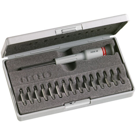 Assortiment Facom MICRO-TECH - Embouts série 0, boîte en plastique avec porte-embouts, 16 pièces. (1/4)