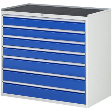 Armoire à tiroirs Rau avec tapis antidérapant 7 tiroirs -XXL 4x120 3x150mm (1/3)