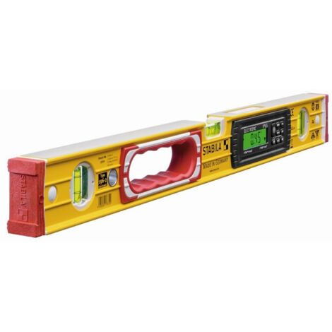 Stabila – Niveau à bulle électronique 61 cm – Aluminium IP65 étanche – Précision ± 0,5 mm/m – Affichage numérique éclairé - TECH 196 IP
