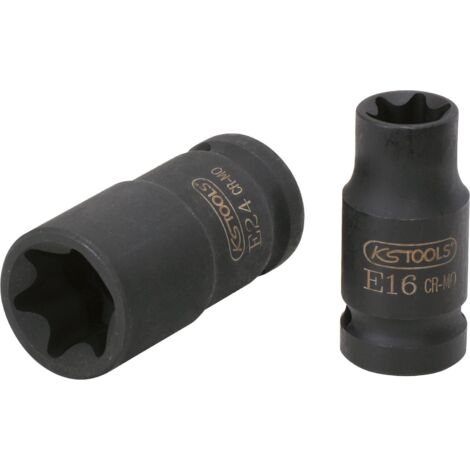 1/2" Douilles à chocs Torx E, courtes, E22 (1/2)
