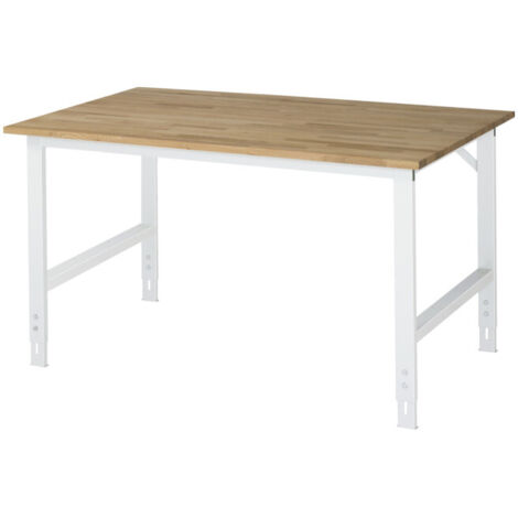 Table de travail en hêtre Rau LxPxH 1500x1000x760-1080mm