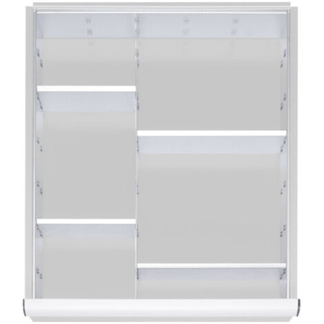 Kit de compartimentage STIER pour tiroirs avec hauteur de façade de 60-90 mm, 1x4 parois de séparation (1/4)