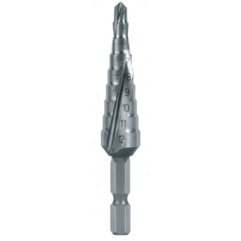 RUKO 101050-9H Foret étagé 4 - 12 mm HSS Longueur totale 72 mm 1 pc(s) A076942 (1/5)