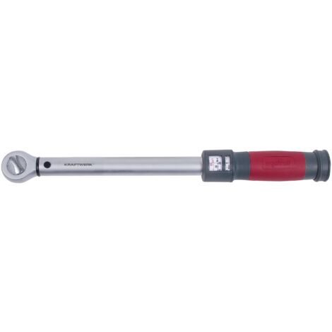 Kraftwerk – Clé dynamométrique 3/8' 10-60 Nm – Cliquet réversible 45 dents – Précision ± 4 % – Longueur 383 mm – Carcasse acier trempé