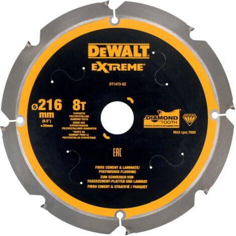 Lame de scie circulaire DEWALT PCD 216/30 mm 8Z DT1473-QZ