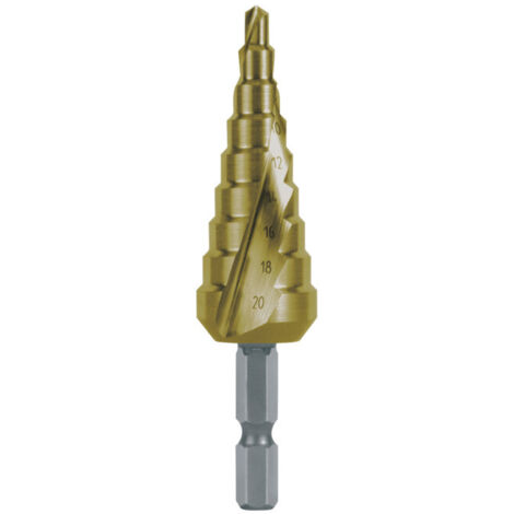 RUKO 101051H FORET HSS PROGRESSIF AVEC QUEUE 6 PANS 1/4'' (N ° 1) (1/5)