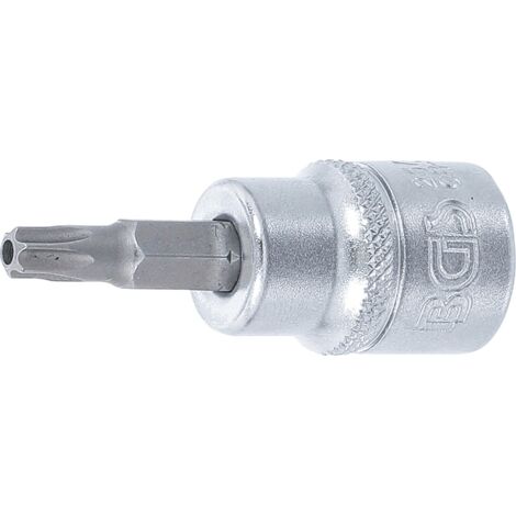 Douille à embouts 10 mm (3/8") profil T (pour TX) avec perçage T27 BGS (1/3)