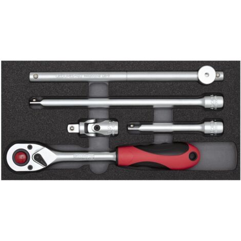 GEDORE RED 3301707 - Jeu de clés à douille 1/2 2/6 CT module 5 pcs , R22150008 (1/4)