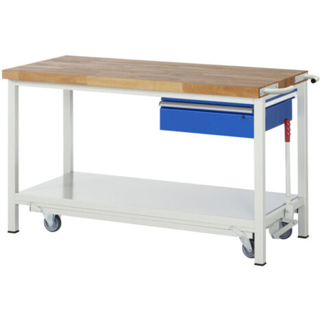 Etabli Rau avec châssis abaissable modèle 8001 L 1500 x P 700 x H 880mm (1/4)