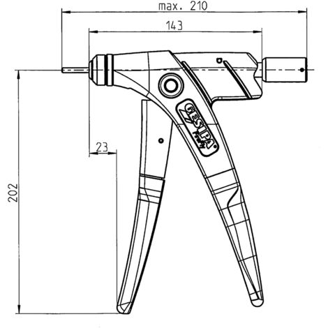 Outil de sertissage pour ecrou rivet aveugle M5 Gesipa FireFly ...