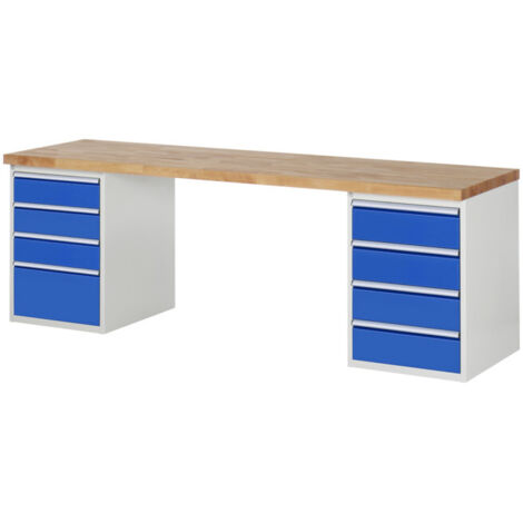 Établi Rau modèle 7820, L 2500 x P 700 x H 840mm (1/4)