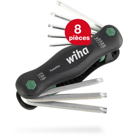 Wiha Multitool PocketStar TORX® Tamper Resistant (avec alésage) 8 pcs (25130) (1/5)