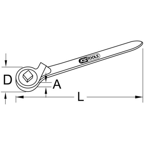 Cliquet Télescopique KS TOOLS 1/2" - 100 Dents, Couple 0-950 Nm, Longueur Ajustable