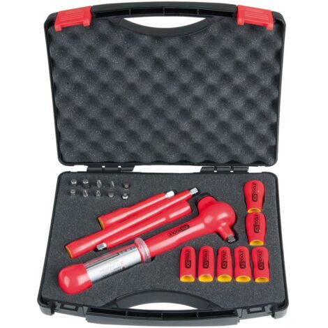 KS TOOLS Jeu de douilles 1/4" avec outils isolés 21 pièces - 117.1876 (1/2)