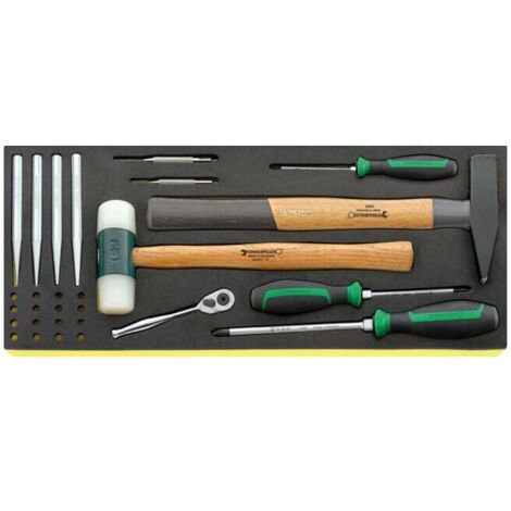 Kit d'outils dans caisse à outils Stahlwille «Line Maintenance Set» 13216/4, 122 pièces (1/4)