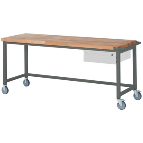 Etabli mobile STIER Premium avec 1 tiroir, lxPxH 2 000x700x880 mm (1/4)