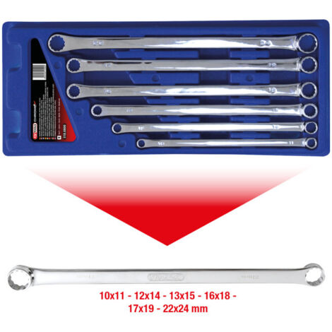 KS Tools Jeu de clés polygonales CHROMEplus, extra longues, 6 pcs. (1/5)