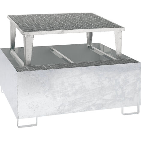 eurokraft pro, Cuve de rétention en acier pour cubitainers IBC / (1/2)