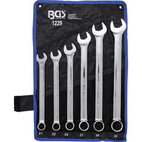 Jeu de clés mixtes extra longues 21 - 32 mm 6 pièces BGS (1/7)
