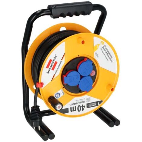 Enrouleur de câble industrie/chantiers Brobusta IP44 40m H07RN-F 3G2,5 (1/5)