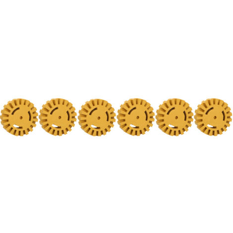KS Tools - Lot de 6 gommes de nettoyage avec lamelles, Ø 100 x 26 mm - 515.1369 (1/5)
