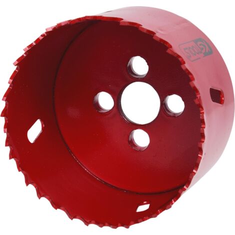 Kstools – Scie cloche HSS 68mm – Pour métaux jusqu'à 700 N/mm² – Profondeur de coupe 38mm – Denture à hauteur variable
