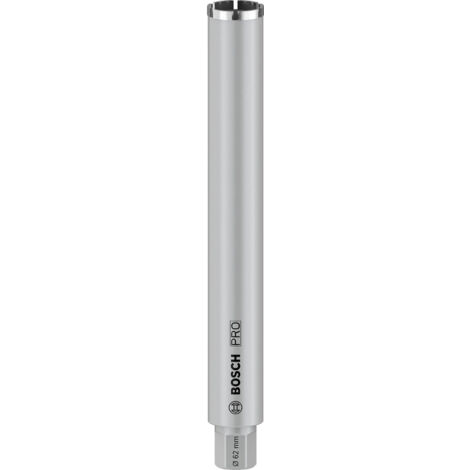 Bosch – Scie cloche diamantée humide 62x450mm – Pour béton armé – Filetage UNC 1 1/4" – Découpe précise et durable