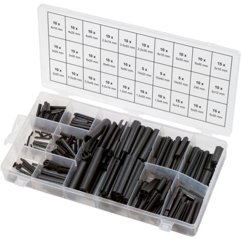 KS Tools - Assortiment de goupilles élastiques acier, 315 pcs - 970.0020