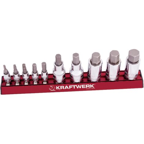Kraftwerk Jeu de douilles à six pans creux MAGALU 3/8, 7 pièces