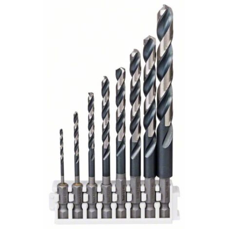 Bosch – Foret à métaux HSS-G Impact Control 8 pièces – Diamètres de 2 à 10 mm – Longueur 60 à 133 mm – Compatible perceuses à percussion – 2608577139 (1/9)