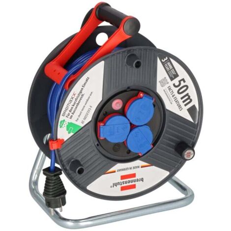 Enrouleur de câble Garant IP44 50m AT-N05V3V3-F 3G1,5 bleu