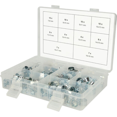 Assortiment de mini colliers de serrage KS Tools, Ø 7-18mm, 78 pcs. (1/5)
