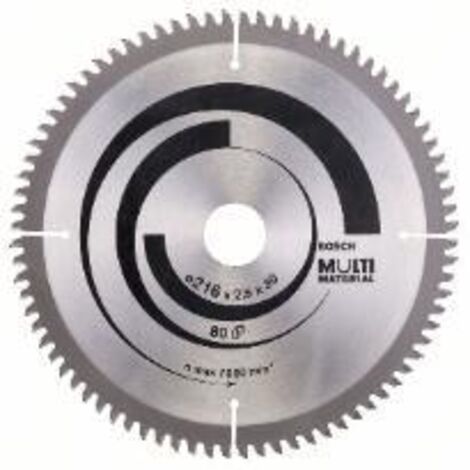 Lame de scie circulaire Bosch MultiMaterial 216x2,5x30 60Z - 2608640447