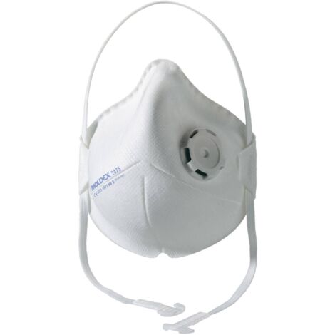 MOLDEX 2475 MASQUE DE PROTECTION SMART POCKET FFP2 NR D AVEC SOUPAPE VENTEX 10 PIÈCES BLANC (1/4)