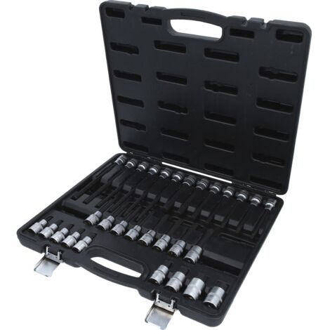 Jeu de douilles à embout 1/2" pour vis à six pans creux KS Tools 30 pcs
